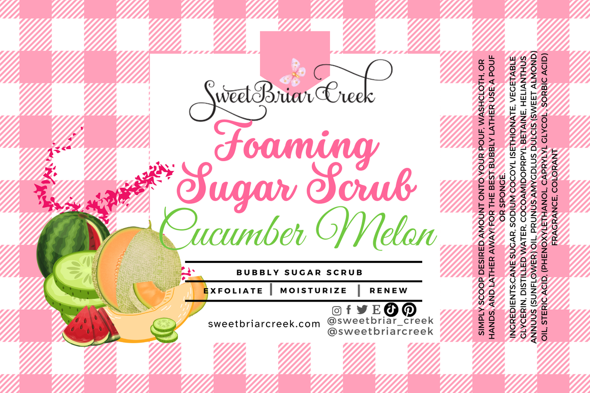 Cucumber Melon Whipped Sugar Scrub
