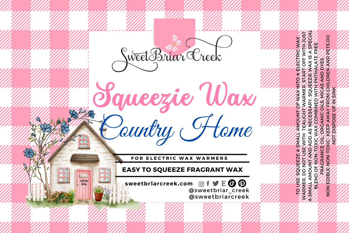 Country Home Squeezie Wax + Scoopable melts for Waxwarmer