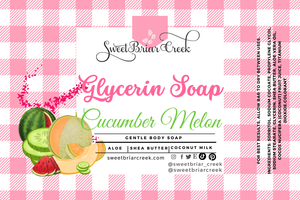 Cucumber Melon Glycerin Soap Bar