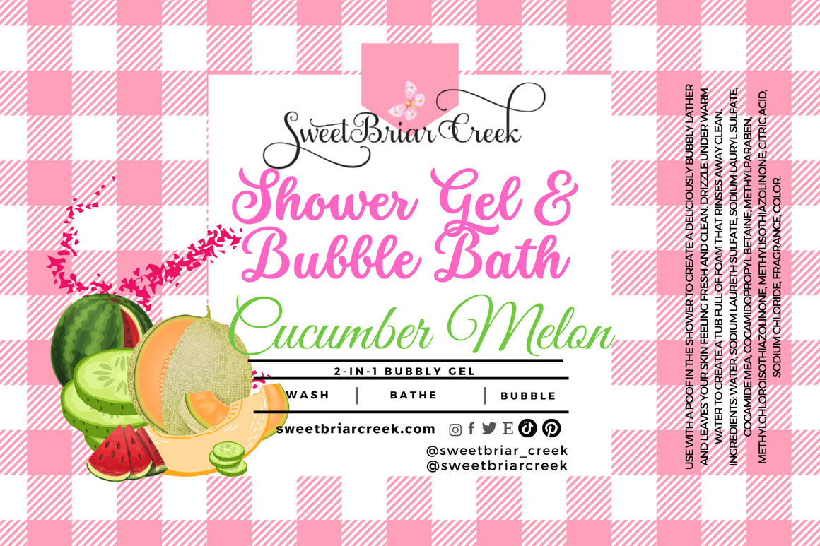 Cucumber Melon Body Wash + Bubble Bath