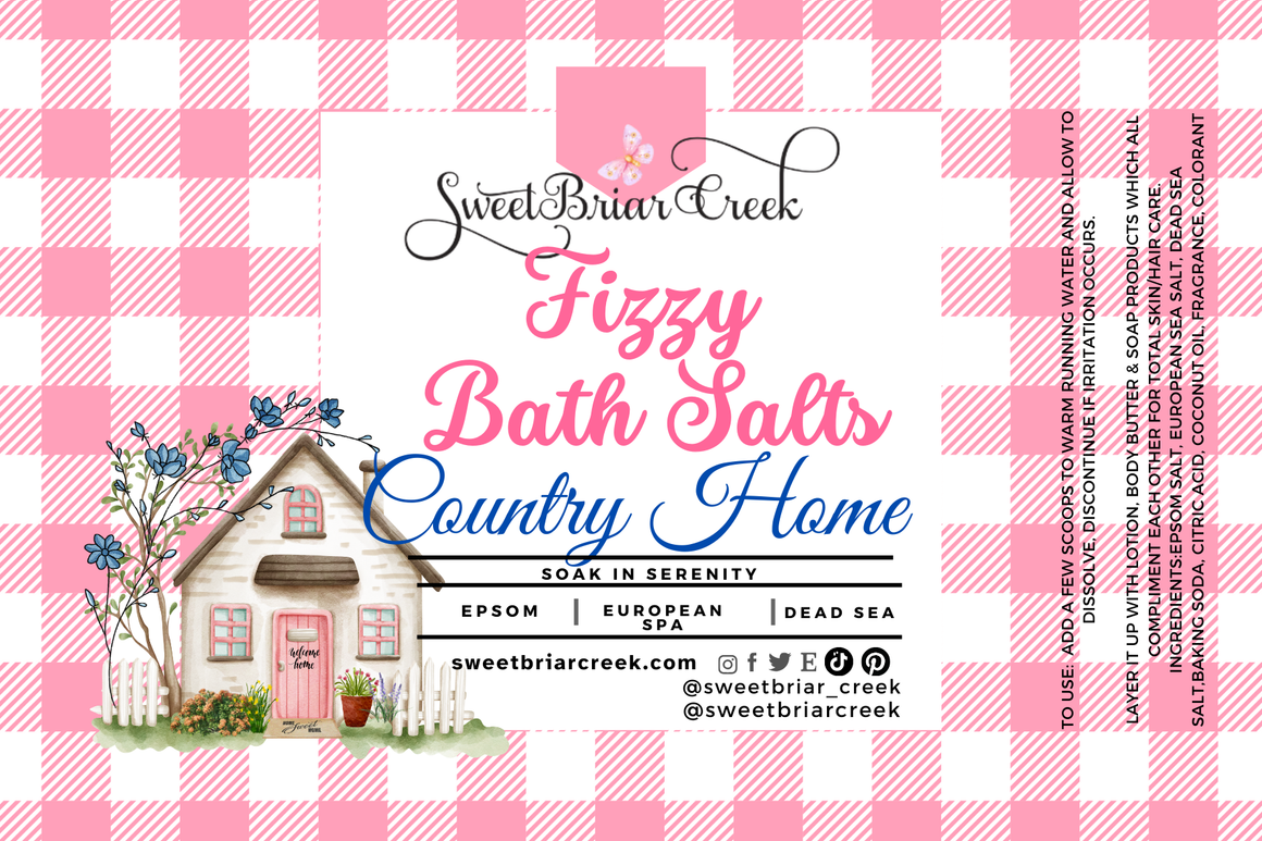 Country Home Fizzy Bath Salt Soak