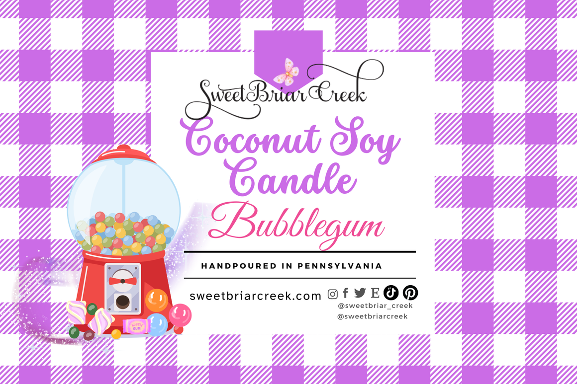 Bubblegum Coconut Soy Candle