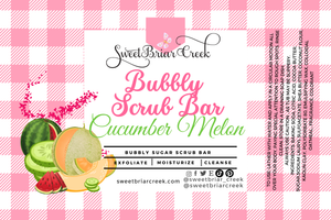 Cucumber Melon Bubbly Scrub Body Bars