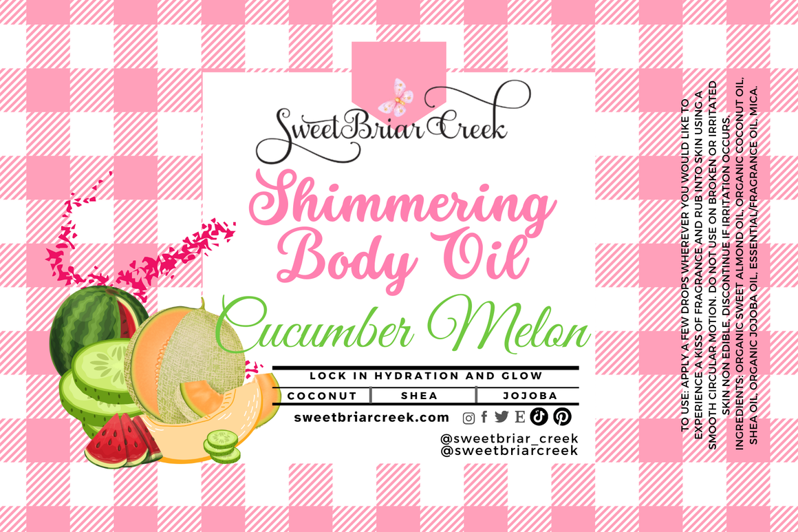 Cucumber Melon Shimmering Body Oil