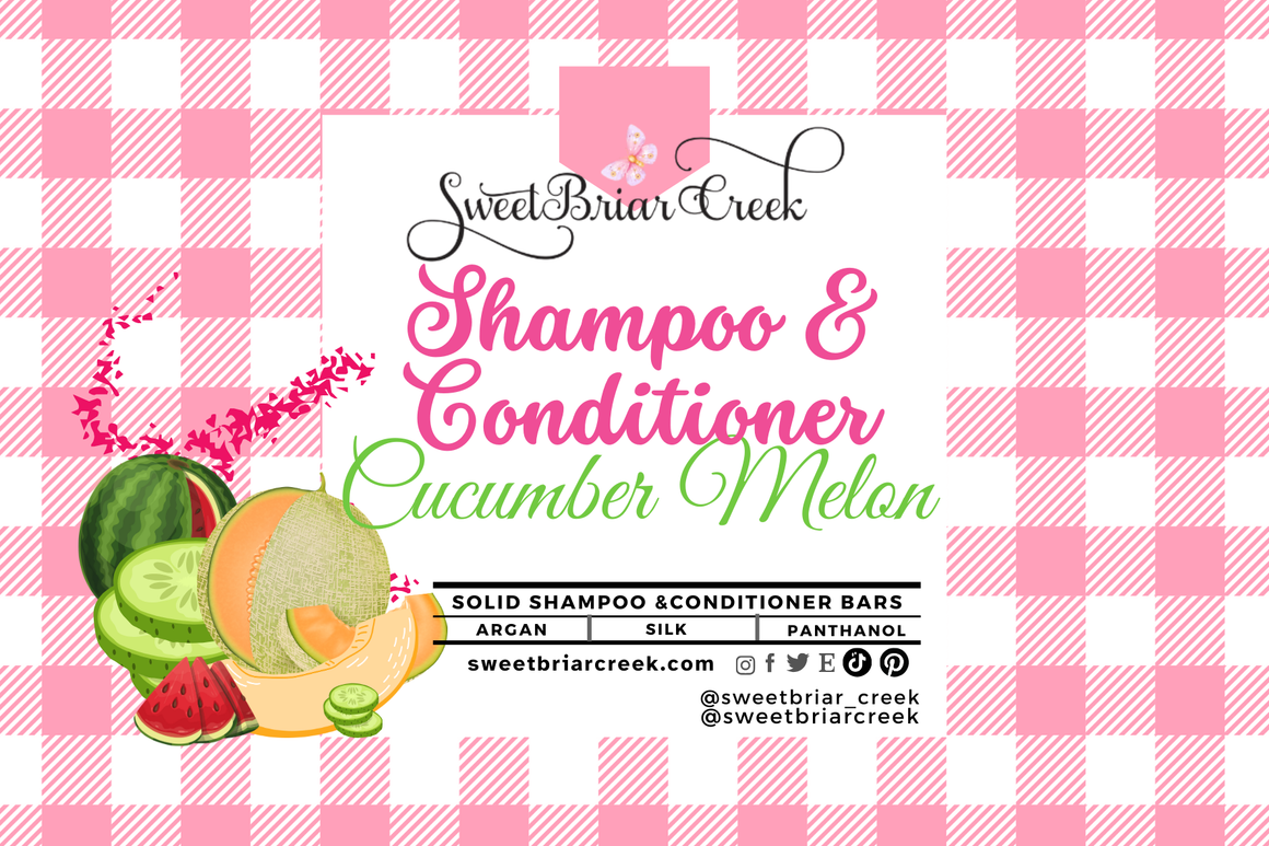 Cucumber Melon Shampoo & Conditioner Bars
