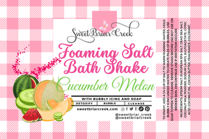 Cucumber Melon Foaming Salt Bath Shake