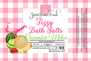 Cucumber Melon Fizzy Bath Salt Soak