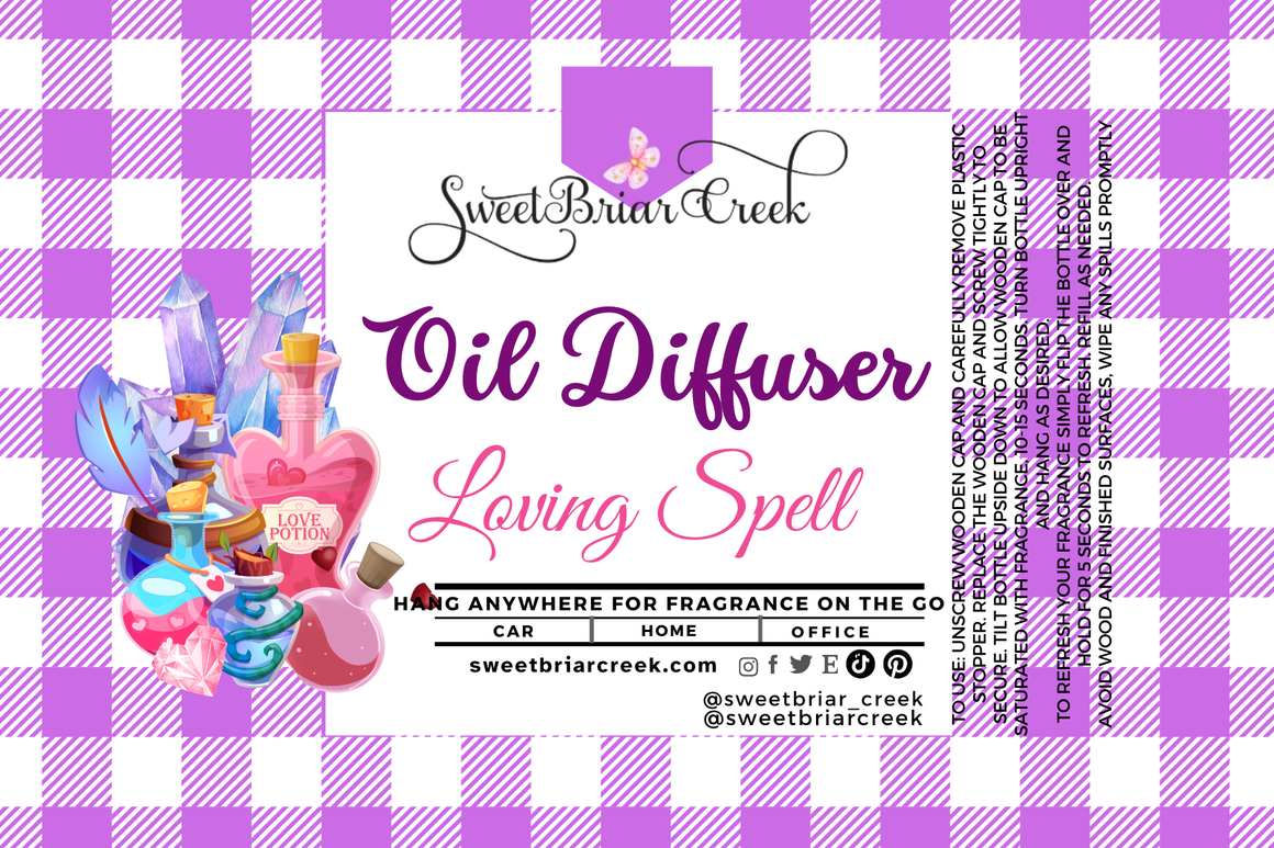 Loving Spell Hanging Car Diffuser & Refills