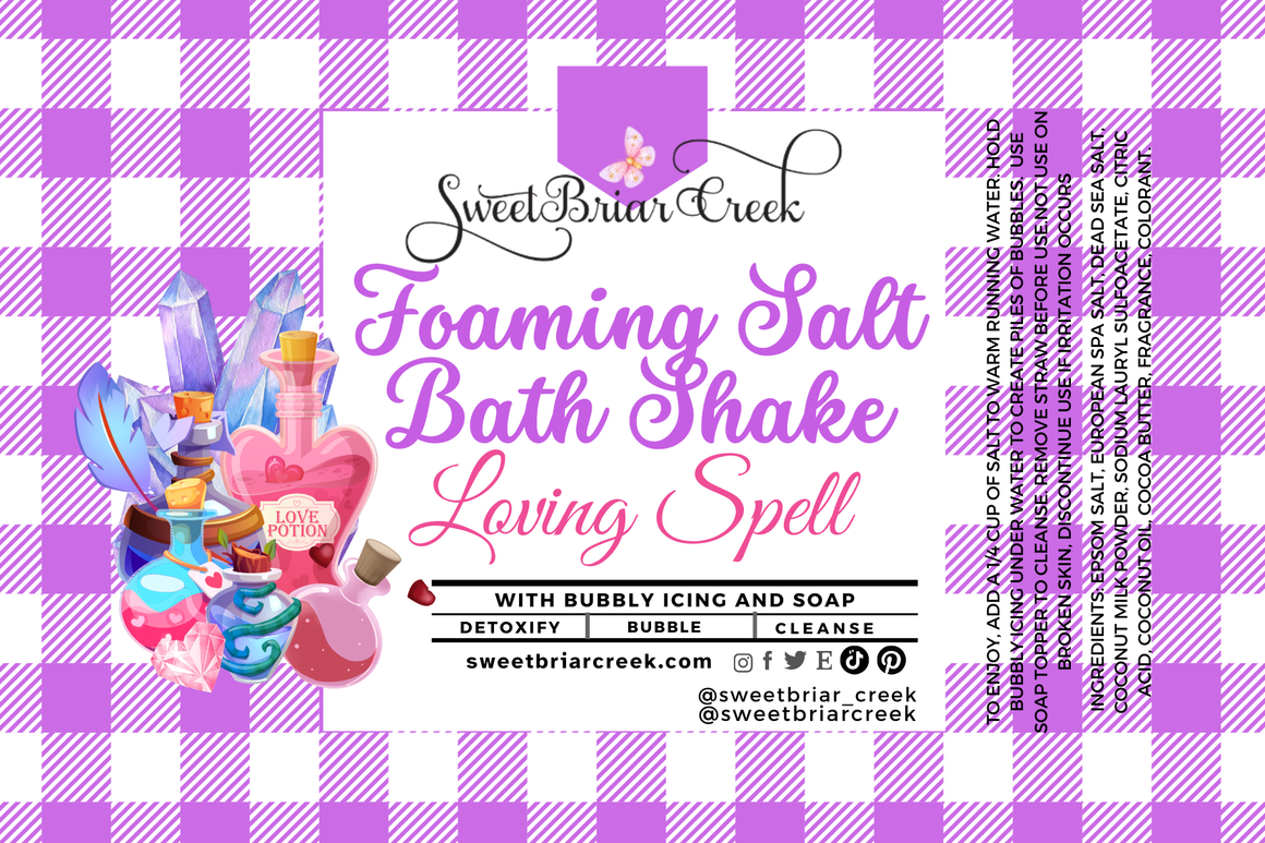 Loving Spell Foaming Salt Bath Shake