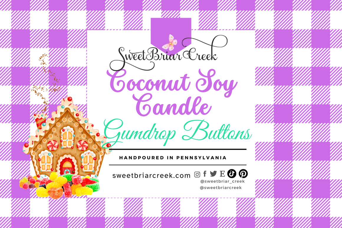Gumdrop Buttons Coconut Soy Candle