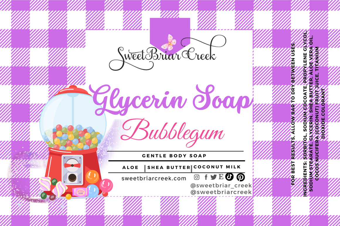 Bubblegum Glycerin Soap Bar