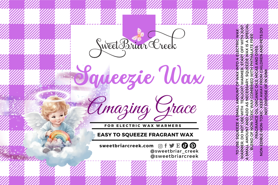 Amazing Grace Squeezie Pie Wax + Scoopable melts for Waxwarmer