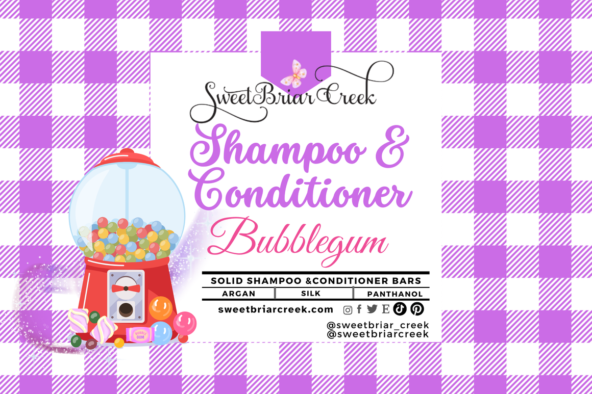 Bubblegum Shampoo & Conditioner Bar