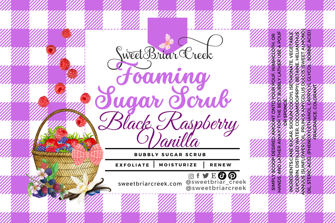 Black Raspberry Vanilla Whipped Sugar Scrub