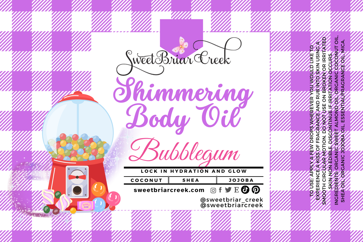 Bubblegum Shimmering Body Oil