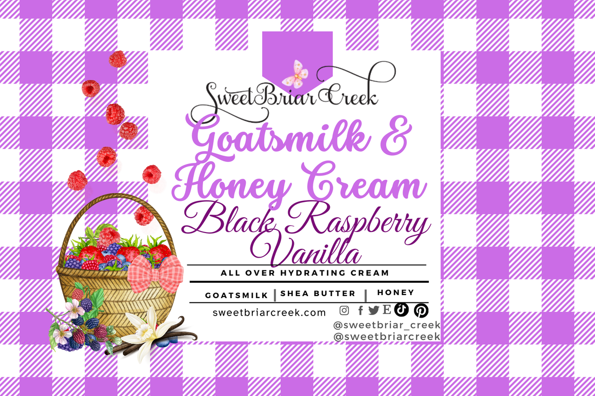 Black Raspberry Vanilla Goat Milk & Honey Body Creme
