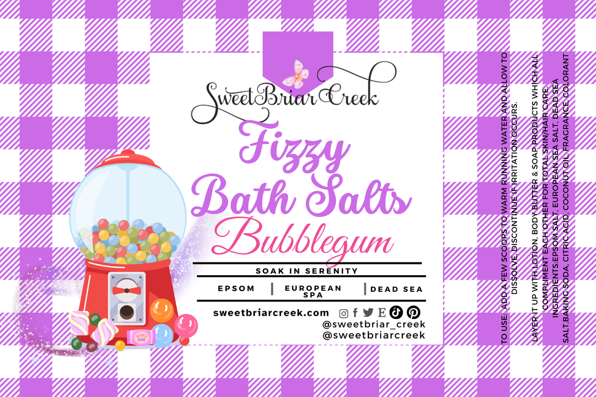 Bubblegum Fizzy Bath Salt Soak
