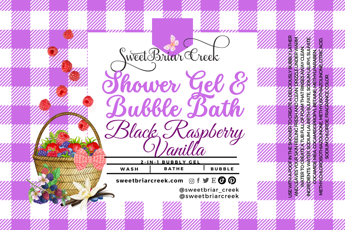 Black Raspberry Body Wash + Bubble Bath
