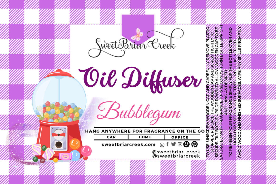 Bubblegum Hanging Car Diffuser & Refills