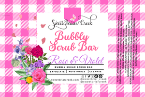 Rose & Violet Bubbly Scrub Body Bars