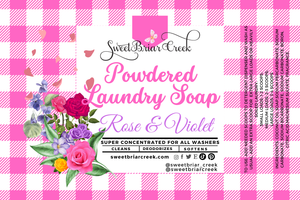 Rose & Violet Powdered Laundry Soap