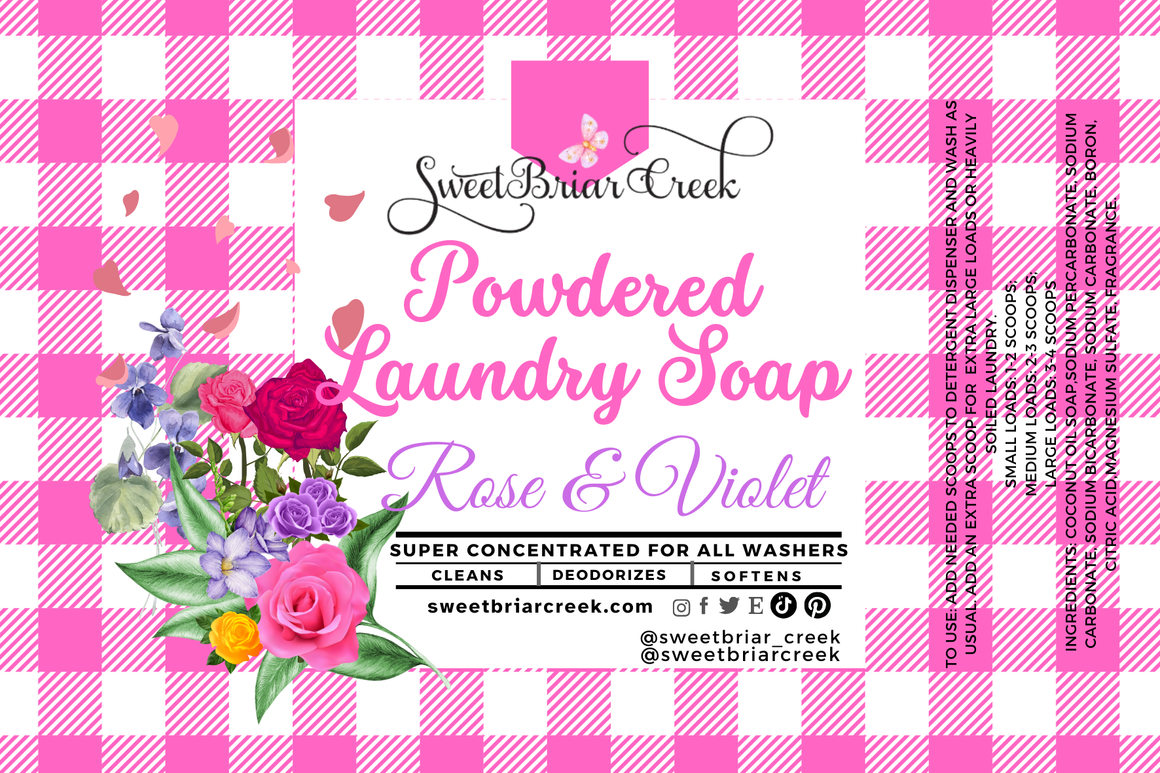Rose & Violet Powdered Laundry Soap