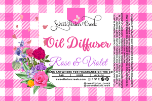 Rose & Violet Hanging Car Diffuser & Refills