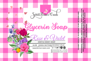 Rose & Violet Glycerin Soap Bar