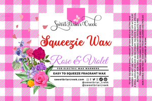Rose & Violet Squeezie Wax + Scoopable melts for Waxwarmer