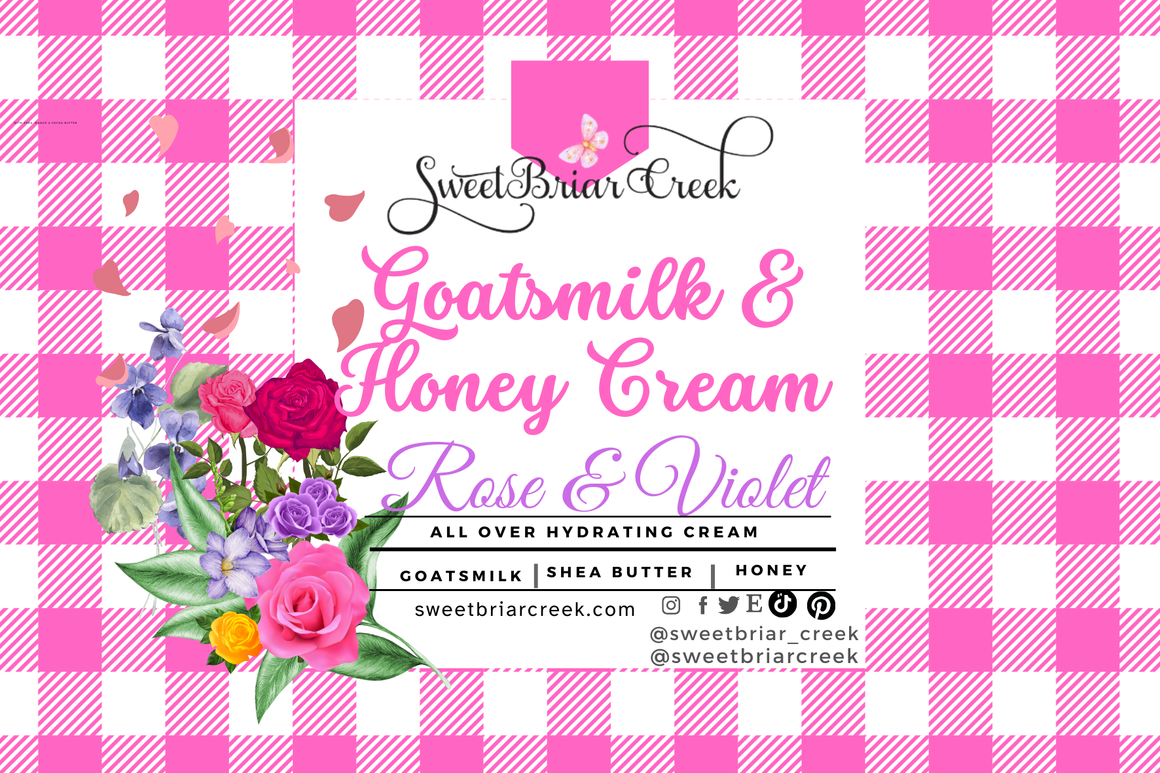 Rose & Violet Goat Milk & Honey Body Creme