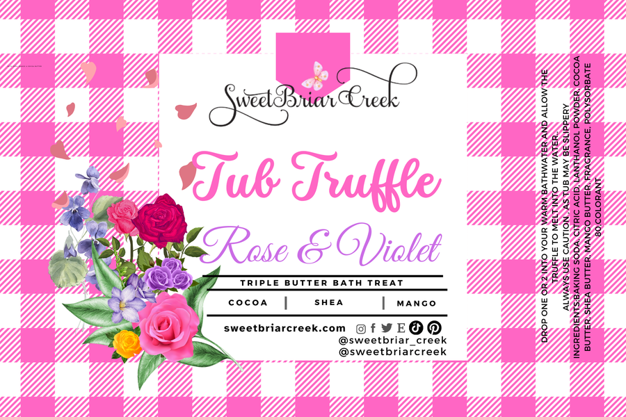 Rose & Violet Bath Butter Tub Truffles