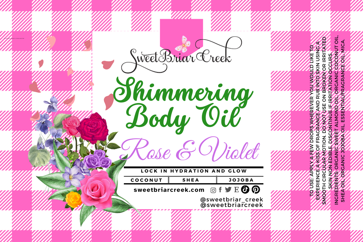 Rose & Violet Shimmering Body Oil