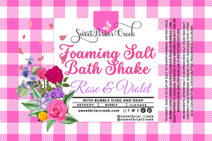 Rose & Violet Foaming Salt Bath Shake