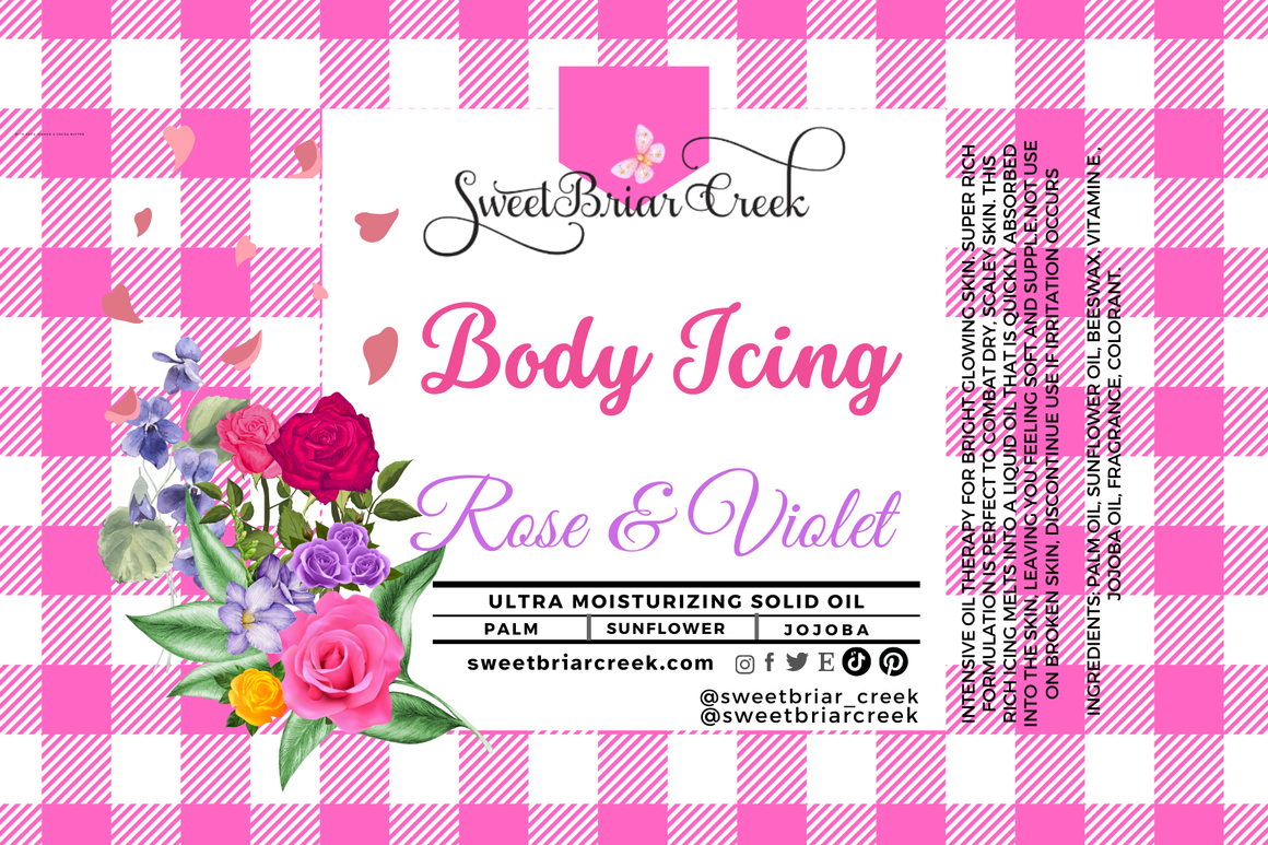 Rose & Violet Body Icing