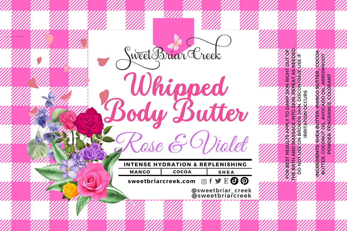 Rose & Violet Whipped Body Butter