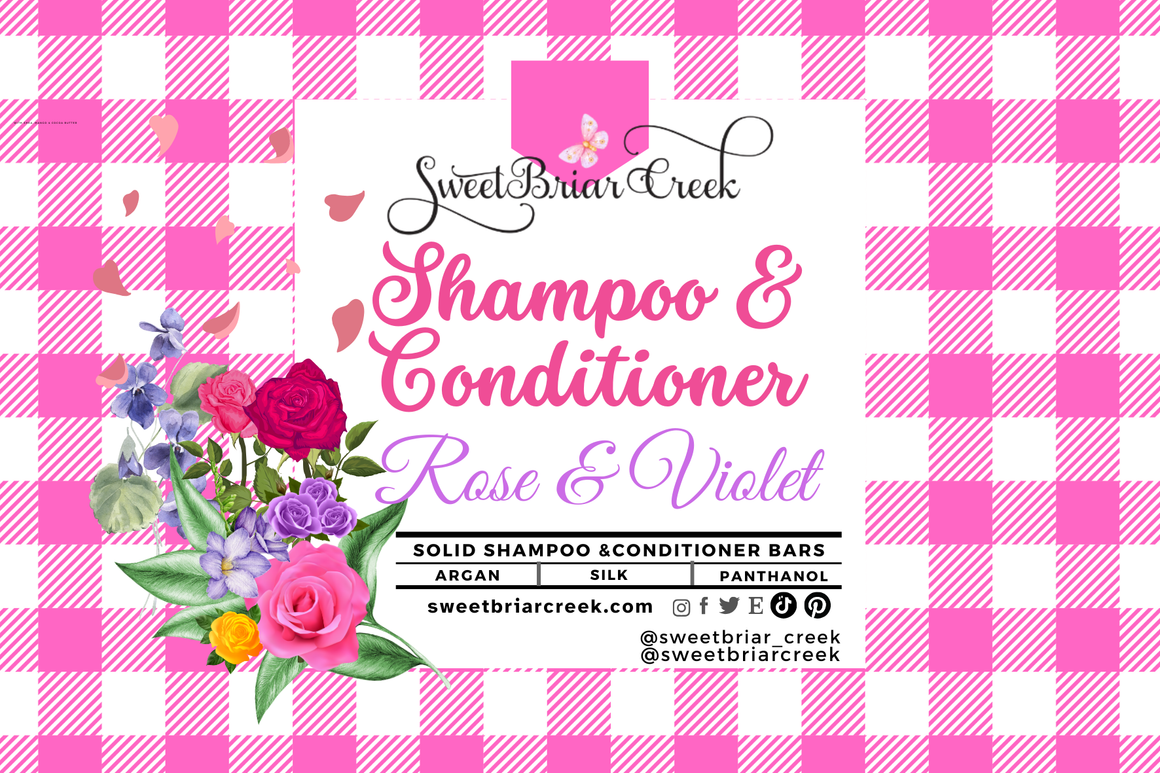 Rose & Violet Shampoo & Conditioner Bars