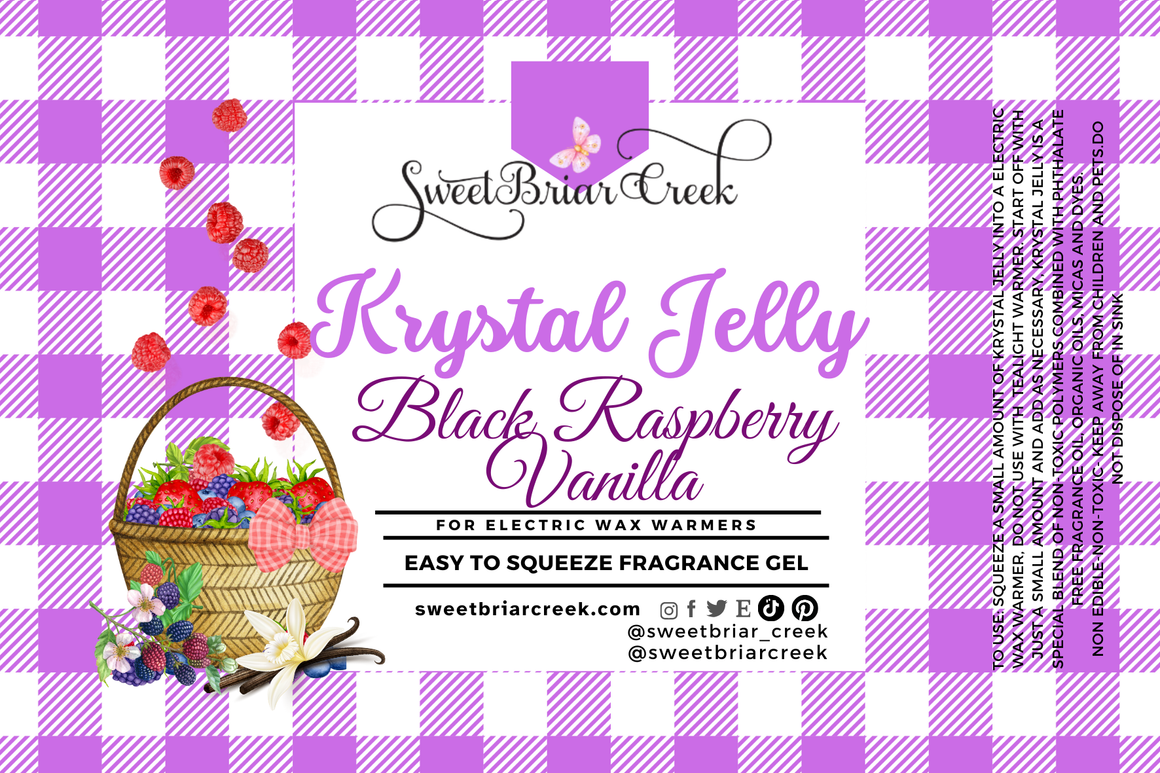 Black Raspberry Vanilla Krystal Jelly Squeeze for wax warmers.