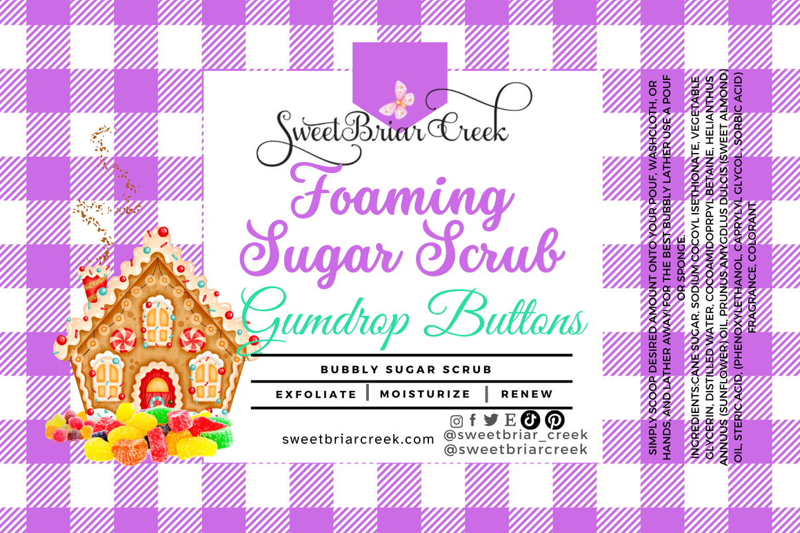Gumdrop Buttons Whipped Sugar Scrub