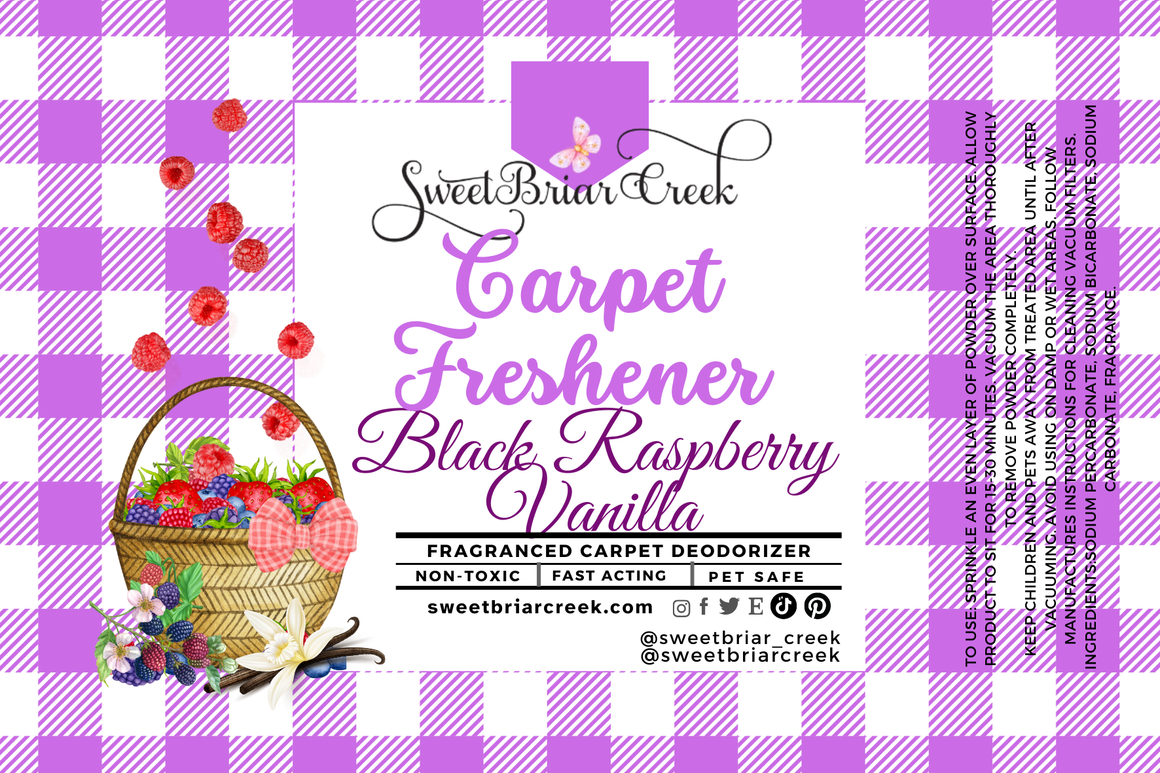Black Raspberry Vanilla Carpet Freshener Powder
