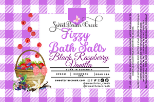 Black Raspberry Vanilla Fizzy Bath Salt Soak