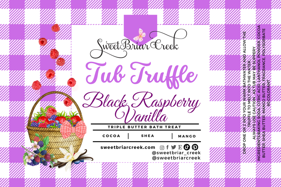 Black Raspberry Vanilla Bath Butter Tub Truffles