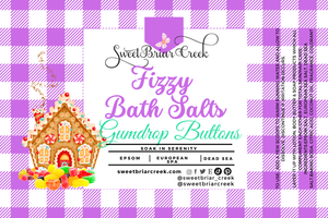 Gumdrop Buttons Fizzy Bath Salt Soak