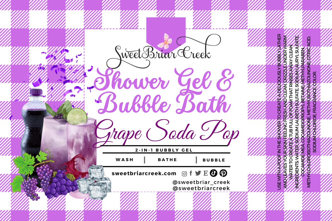 Grape Soda Pop Body Wash + Bubble Bath