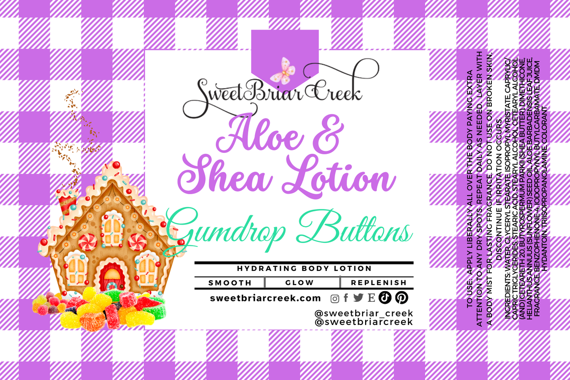 Gumdrop Buttons Shea  & Aloe Body Lotion