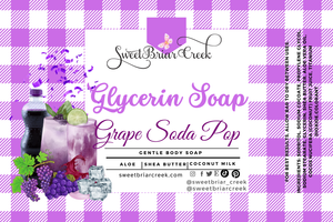 Grape Soda Pop Glycerin Soap Bar