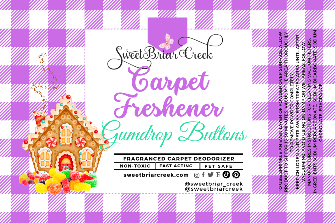Gumdrop Buttons Carpet Freshener Powder