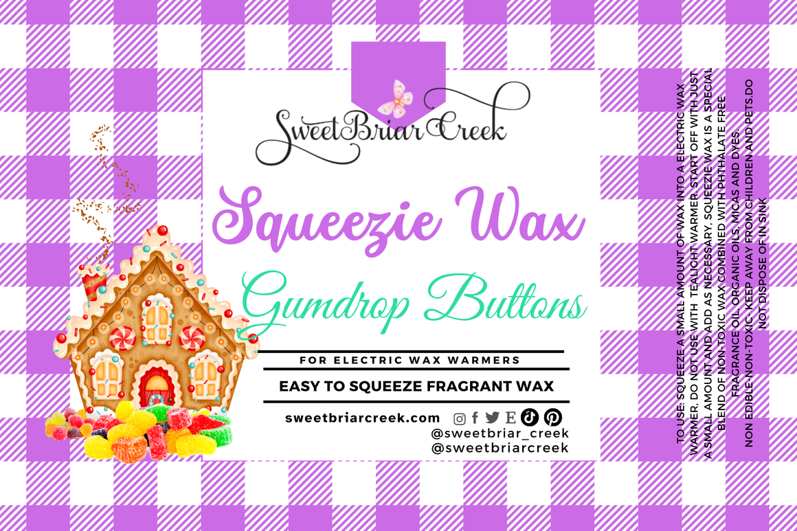 Gumdrop Buttons Squeezie Wax + Scoopable melts for Waxwarmer