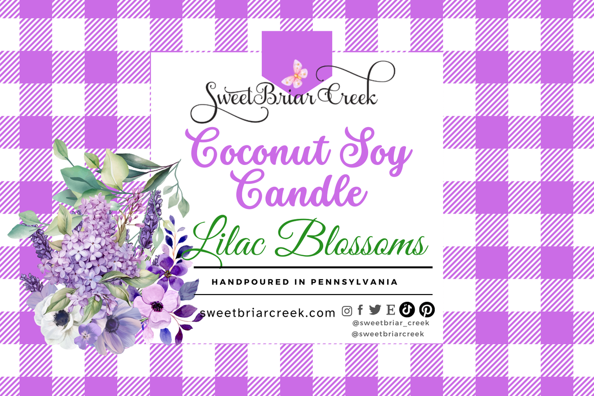Lilac Blossoms Coconut Soy Candle
