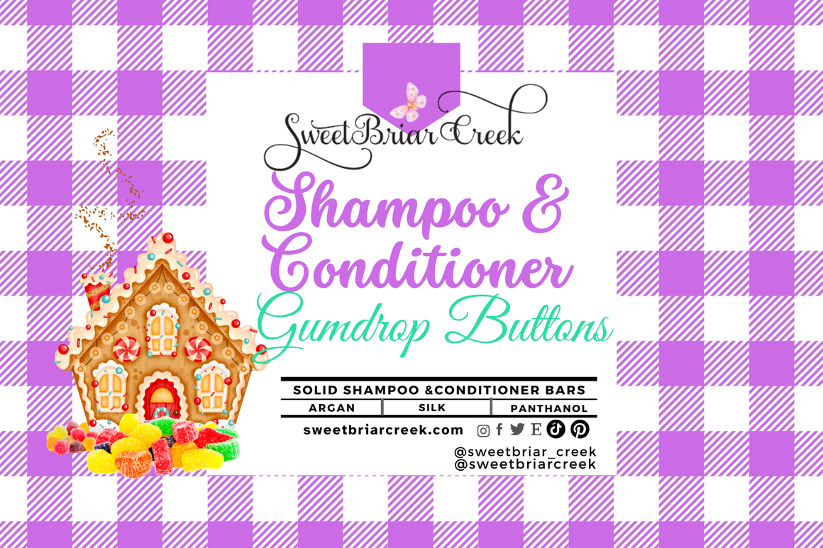 Gumdrop Buttons Shampoo & Conditioner Bars