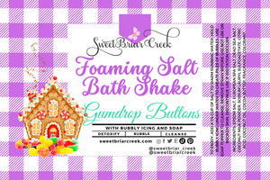 Gumdrop Buttons Foaming Salt Bath Shake